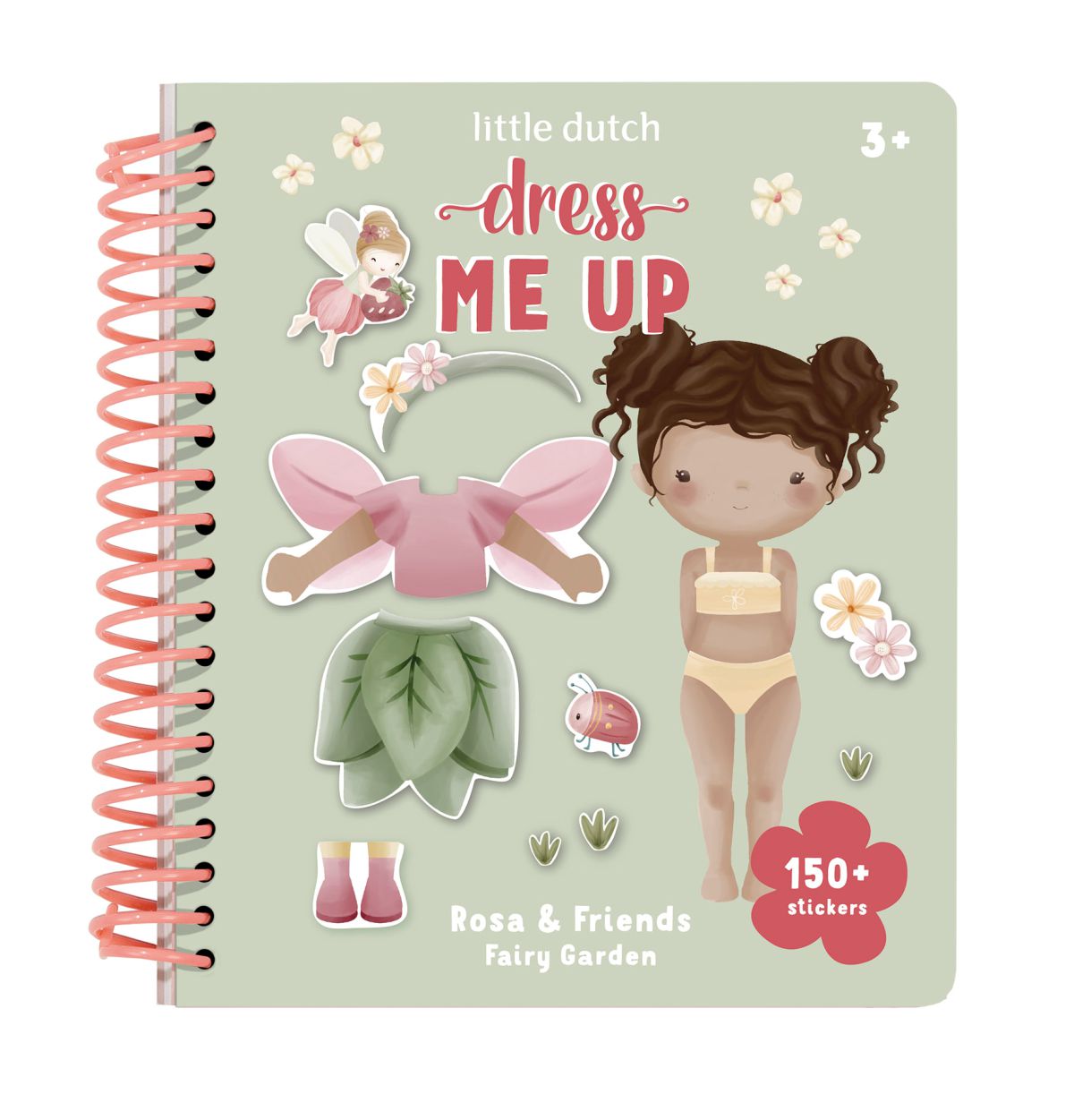 Little Dutch LD126324 öltöztess fel matricás füzet – Fairy Garden 1